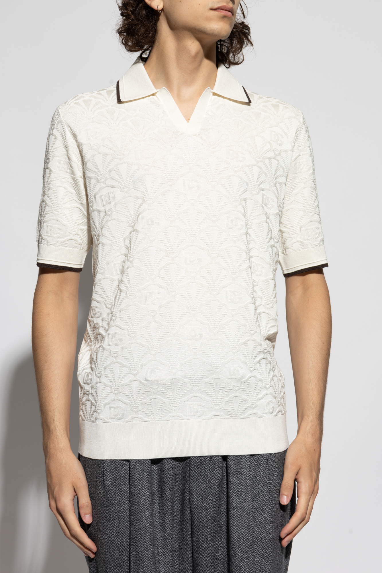 Dolce & Gabbana Silk polo | Men's Clothing | Vitkac